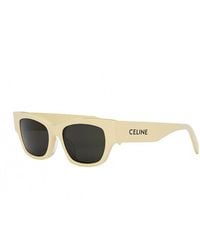 Celine - Sunglasses Square Full Rim, Shiny Frame And Smoke Lens Cl40197U66A - Lyst