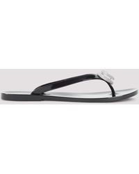 Mach & Mach - Double Heart Rubber Thong Flip Flops - Lyst