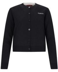 Gucci - Wool-Silk Cotton Blend Sweater - Lyst