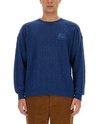 Etro - Regular Fit Pegasus Patterned Cashmere Shirt - Lyst
