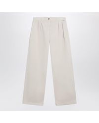 Prada - Sandcolored Trousers - Lyst