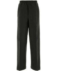 Ami Paris - Ami Charcoal Wool Wide-Leg Pant - Lyst