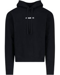 Jil Sander - Logo Hoodie Sweatshirt - Lyst