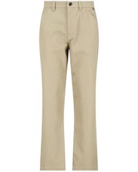 Burberry - Tailored Cotton Chino Pants - Lyst