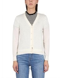 Tory Burch - Wool And Silk Blend Cardigan - Lyst