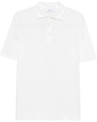 Lardini - Cotton And Silk Blend Polo Shirt - Lyst