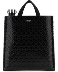 Prada - Smooth Leather Tote Bag - Lyst