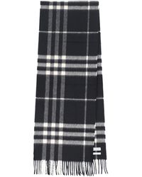 Burberry - Plaid Wool Fringe Scarf - Lyst