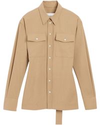 Ami Paris - Wool Shirt Jacket With Chest Pockets - Lyst