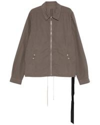 Rick Owens - Zip-Up Cotton Jacket With Functional Pockets - Lyst