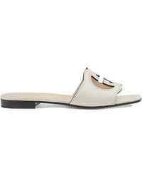 Gucci - Interlocking G Cut-Out 10Mm Heel Height Sandals For - Lyst