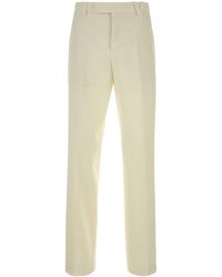 Versace - Flat Front Pants - Lyst