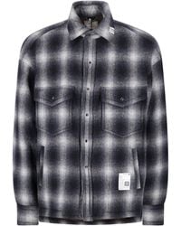 Maison Mihara Yasuhiro - Plaid Wool Shirt Jacket - Lyst