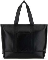 McQueen - Black Leather Shopping Bag - Lyst
