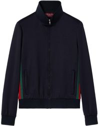 Gucci - Technical Jersey Jacket With Front Zip Closure And Pockets - Lyst