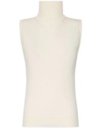 Sportmax - Regular Fit Ribbed Virgin Wool Sweater With Wrap-Around Collar - Lyst