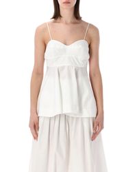 Rohe - Sleeveless Bustier-Style Peplum Top - Lyst