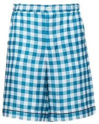 Prada - Stylish Vichy Trousers For - Lyst