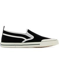 Gucci - Canvas Slip Ons - Lyst