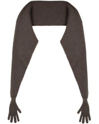 Moschino - Mohair Cape Jacket With Glove Sleeves - Lyst
