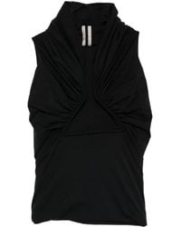Rick Owens - Draped Jersey Top - Lyst
