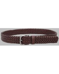 BOSS - Braided Leather Belt - Lyst