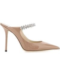 Jimmy Choo - Bing 100 Flat Leather Pumps - Lyst