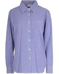 P.A.R.O.S.H. - Rhinestone Stripe Shirt - Lyst