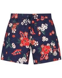Moncler - Floral Print Swim Trunks - Lyst