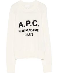 A.P.C. - A. P.C. Contemporary Crew Neck Sweater - Lyst