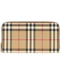 Burberry - Printed Canvas Wallet Mini - Lyst