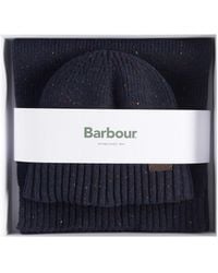 Barbour - Knit Hat And Scarf Gift Set - Lyst