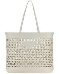 Prada - Leather Shopping Bag - Lyst