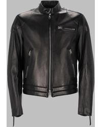 Tom Ford - Nappa Leather Biker Jacket - Lyst