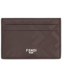 Fendi - Leather Card Holder - Lyst