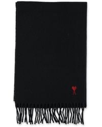 Ami Paris - 100% Wool Scarf - Lyst