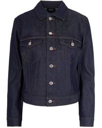 A.P.C. - A. P.C. Stylish Mini Cotton Blend Coat For - Lyst