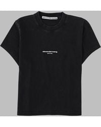 Alexander Wang - Logo Print Cotton T-Shirt - Lyst