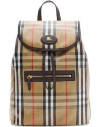 Burberry - Neutrals Backpacks - Lyst