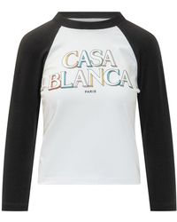 CASABLANCA - Graphic Crew Neck T-Shirt - Lyst