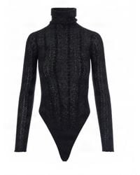 Haikure - Long Sleeve Turtleneck Bodysuit - Lyst