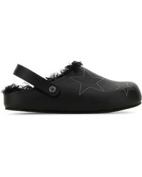 Stella McCartney - Embroidered Eco-Leather Fur-Lined Slides - Lyst