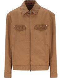 Gucci - Classic Gg Motif Jacket Size 48 - Lyst