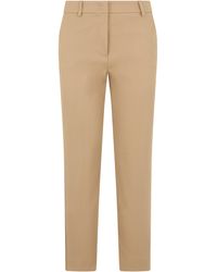 Weekend by Maxmara - Classic Cotton Trousers - Lyst