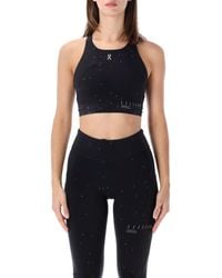 On Shoes - Printed Racerback Sports Crop Top - Lyst