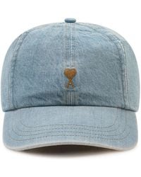 Ami Paris - Embroidered Cap - Lyst