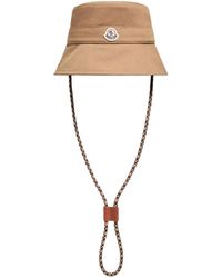 Moncler - Adjustable Cotton Cap With Front Logo Patch - Lyst