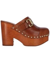 Chloé - Jeannette Wedge Clogs - Lyst