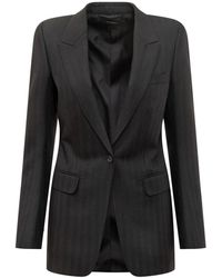 Tom Ford - Sophisticated Wool Blazer With Unique Button Design - Lyst