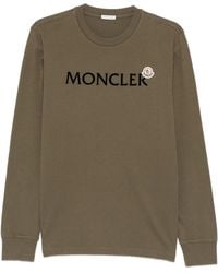 Moncler - Casual Long Sleeve Logo Tee - Lyst
